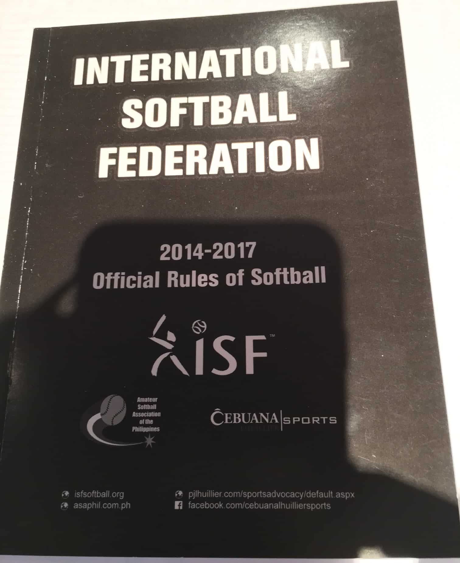 Lhuillier donates softball rule book to clubs nationwide