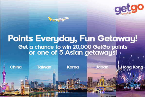 GetGo Points Everyday, Fun Getaway Promo!