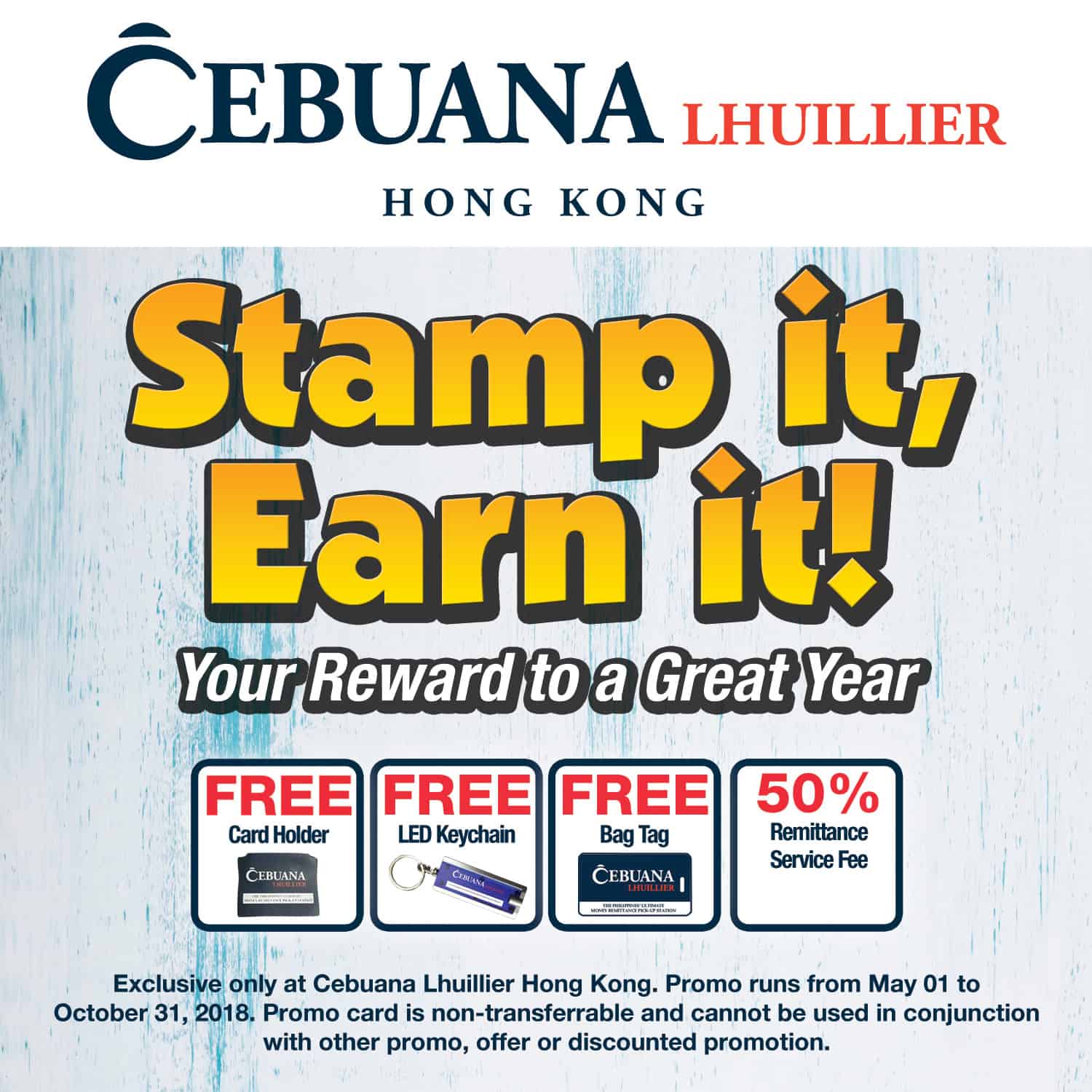Cebuana Lhuillier Hong Kong Frequency Card Promo