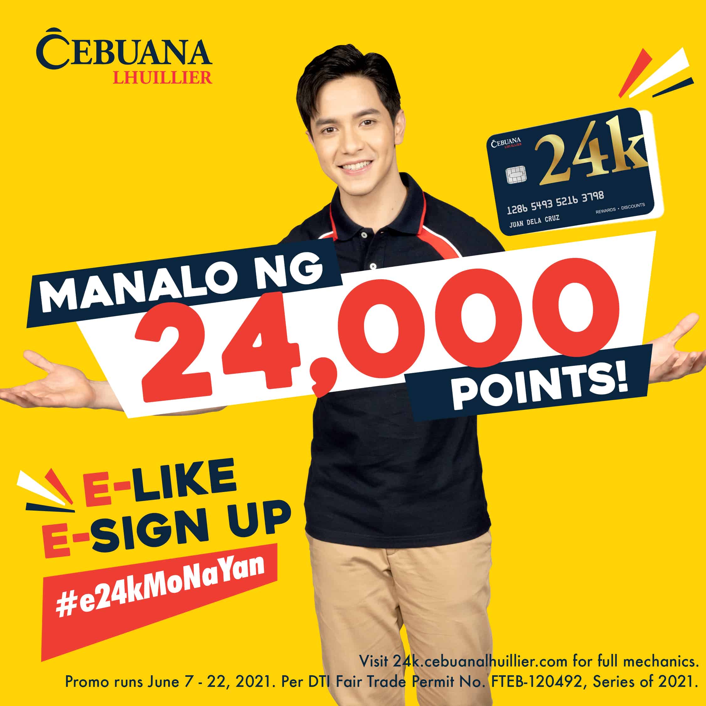 Cebuana Lhuillier 24K Points on 24th Day Raffle Promo