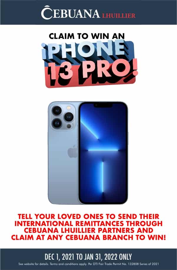 CLAIM TO WIN AN IPHONE Cebuana Lhuillier Pawnshop