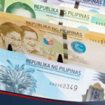 Peso bills on a counter, depicting Cebuana to bank transfer transactions