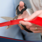 Photo of ribbon cutting
