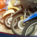 Photo of various motorcycles tires lined-up